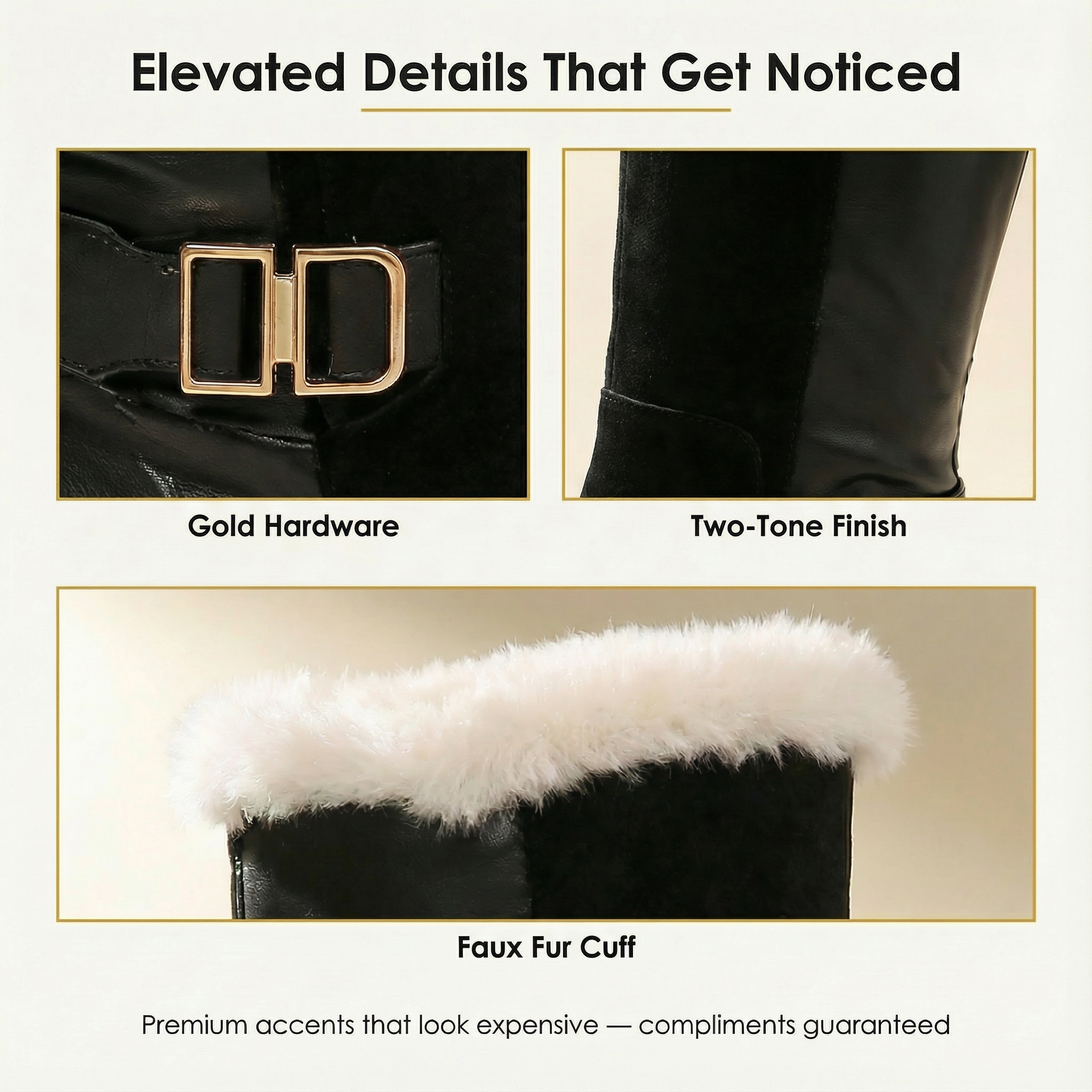 Velara - Women's fleece lined knee high winter boots
