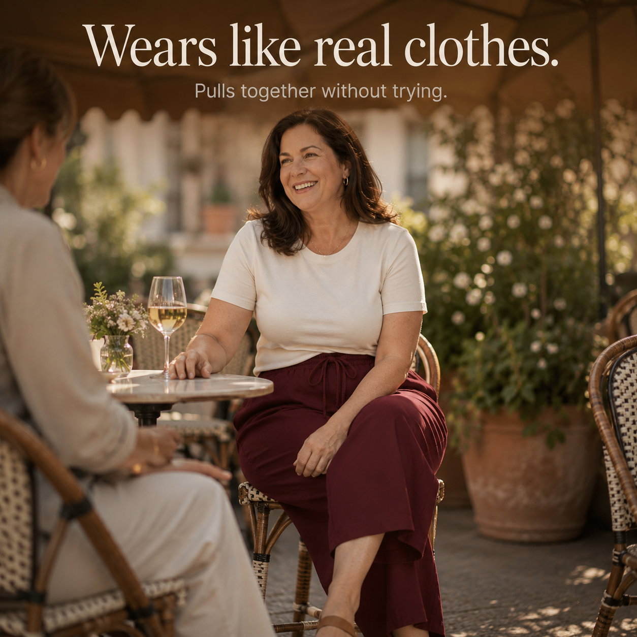 Calmara™ – Cropped Wide-Leg Drawstring Pants
