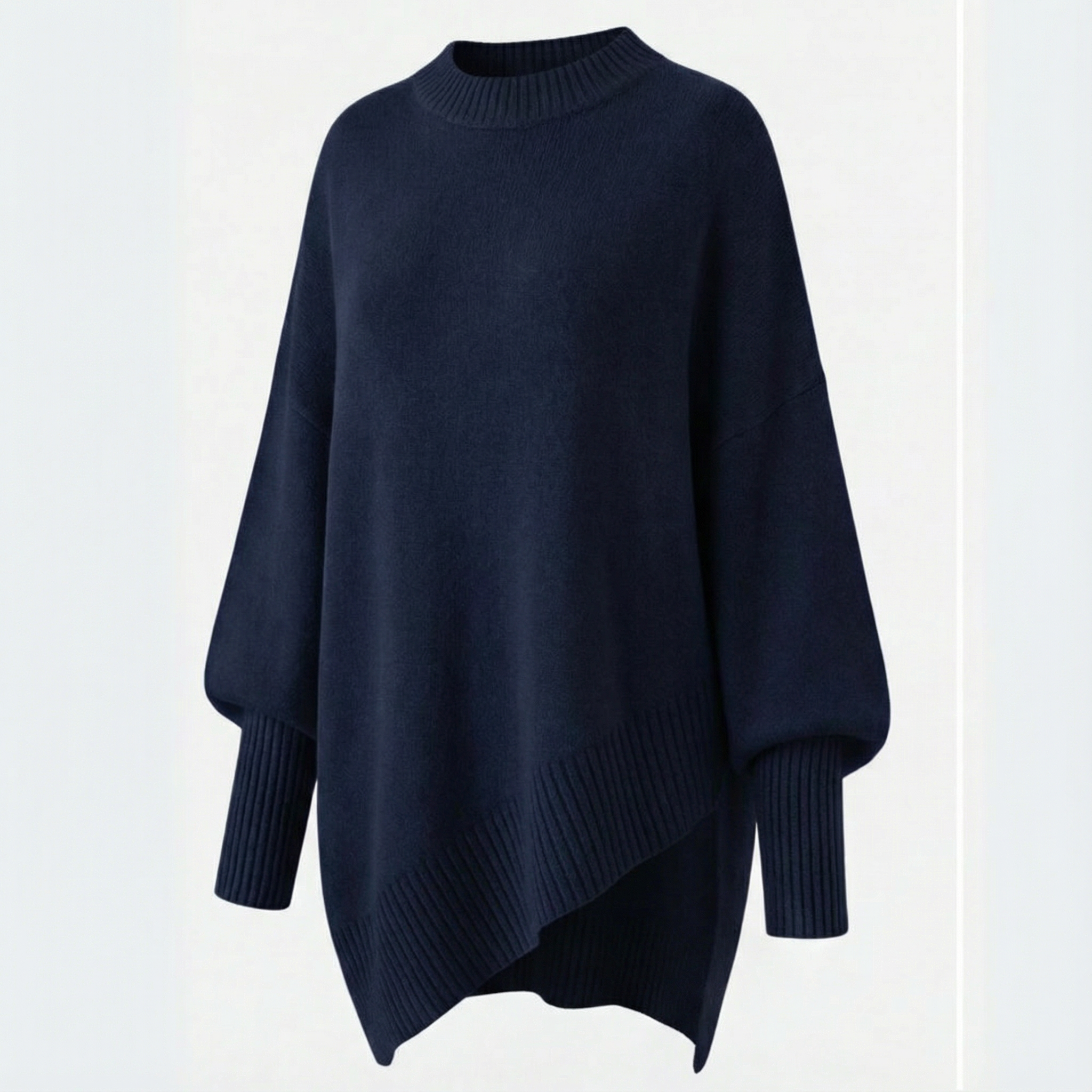 Veluna - Women's Oversized Wool Blend Sweater