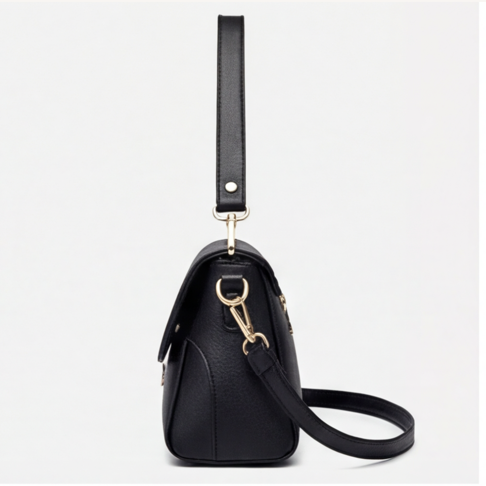 Leafara - Elegant Crossbody Bag with Leaf Detail