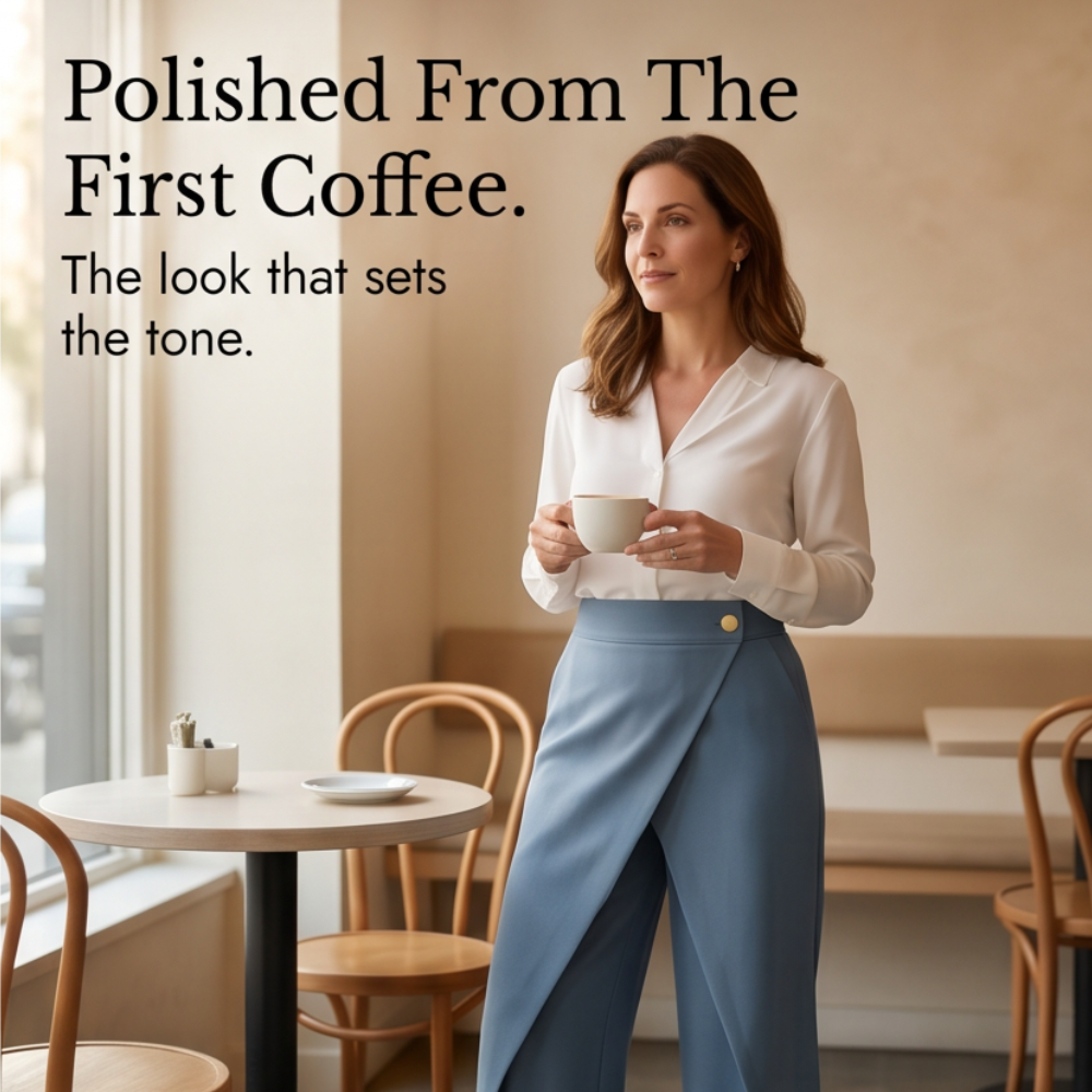 Lunavia™ – Wrap-Front Wide-Leg Pants