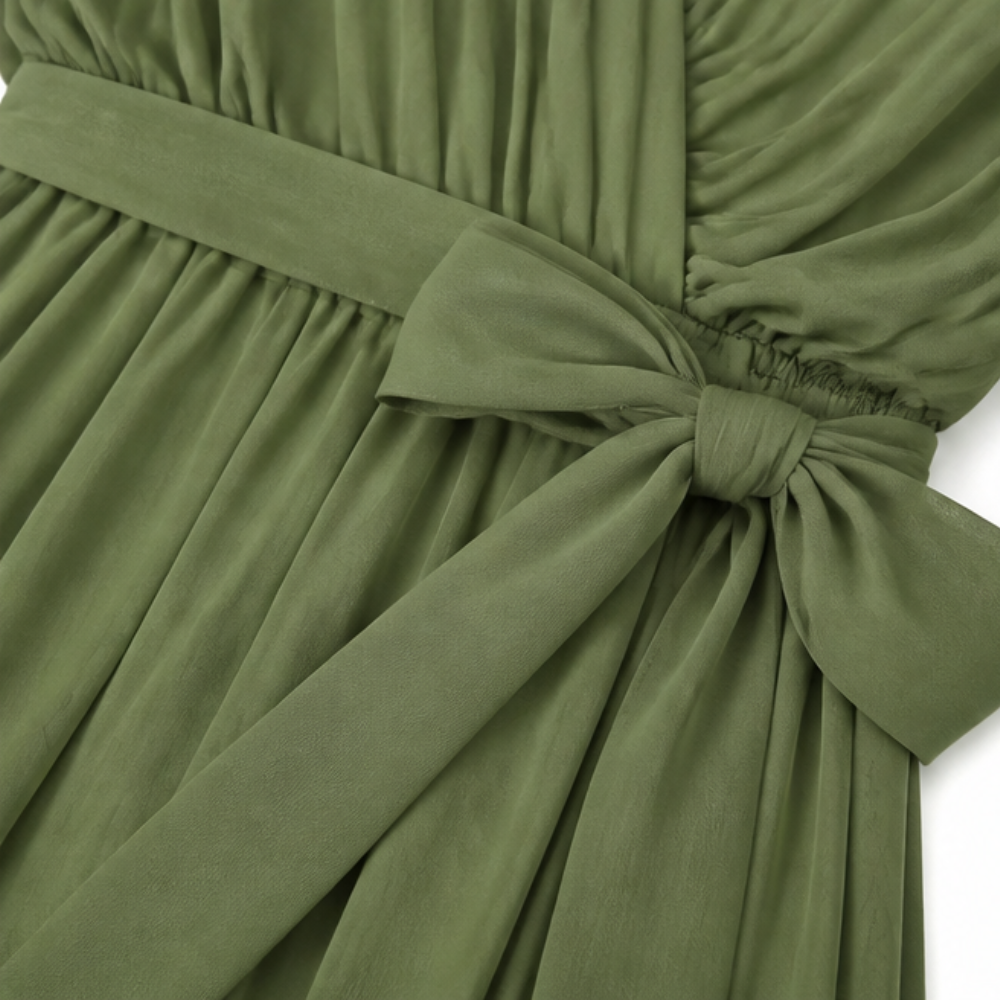 Mirabelle – Women's Flowing V-Neck Midi Dress