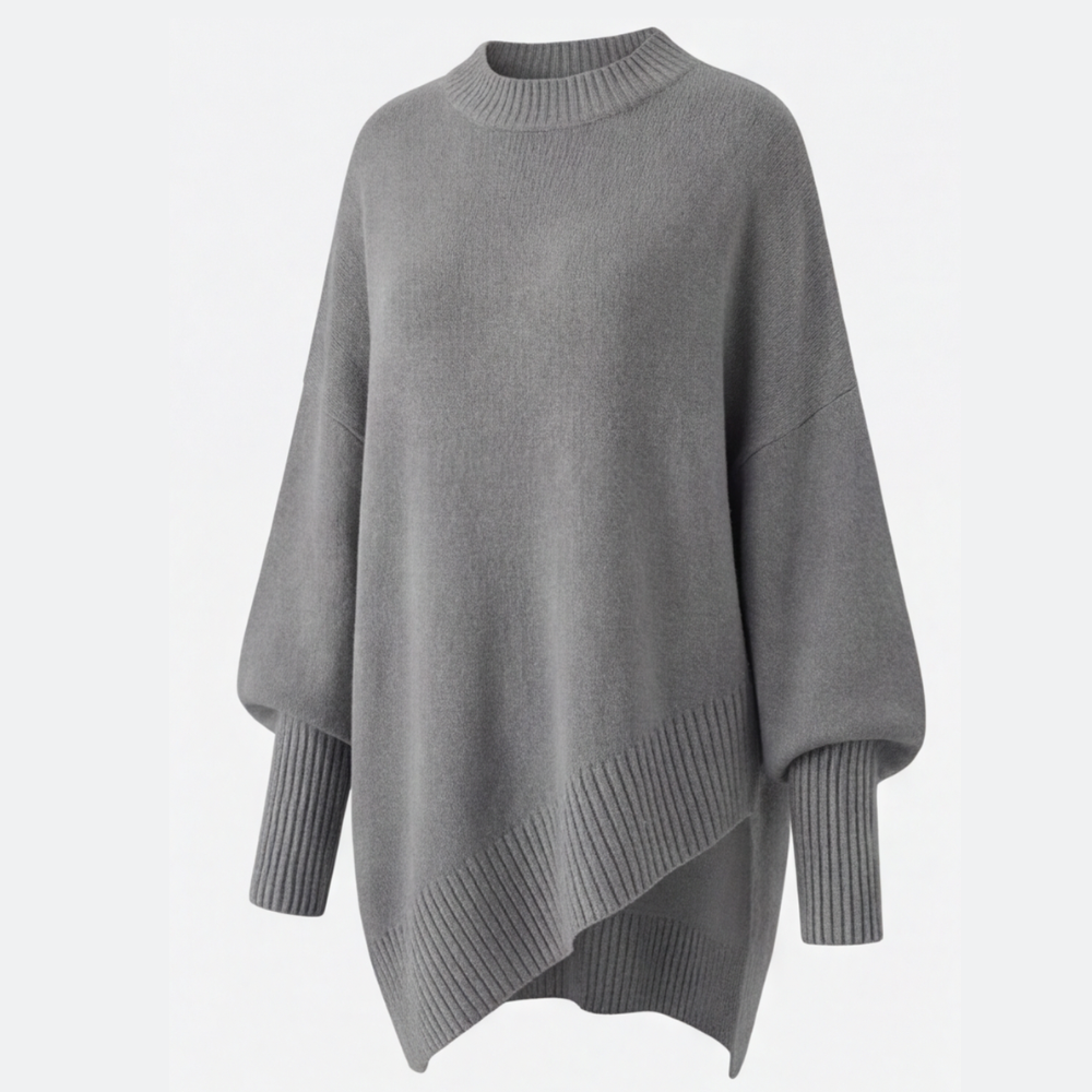 Veluna - Women's Oversized Wool Blend Sweater