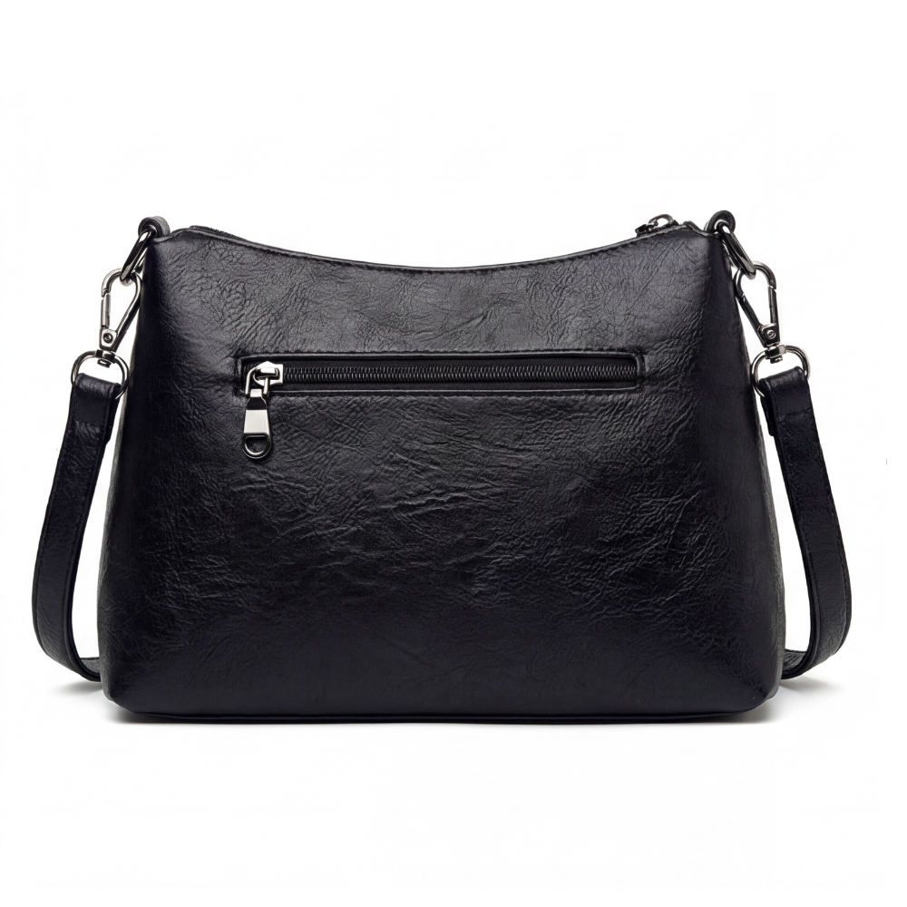 Carria - Soft Leather Crossbody With 3 Compartments