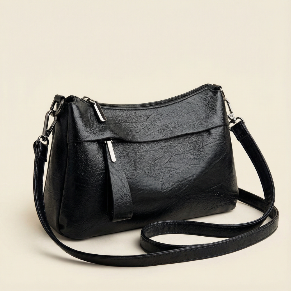 Carria - Soft Leather Crossbody With 3 Compartments