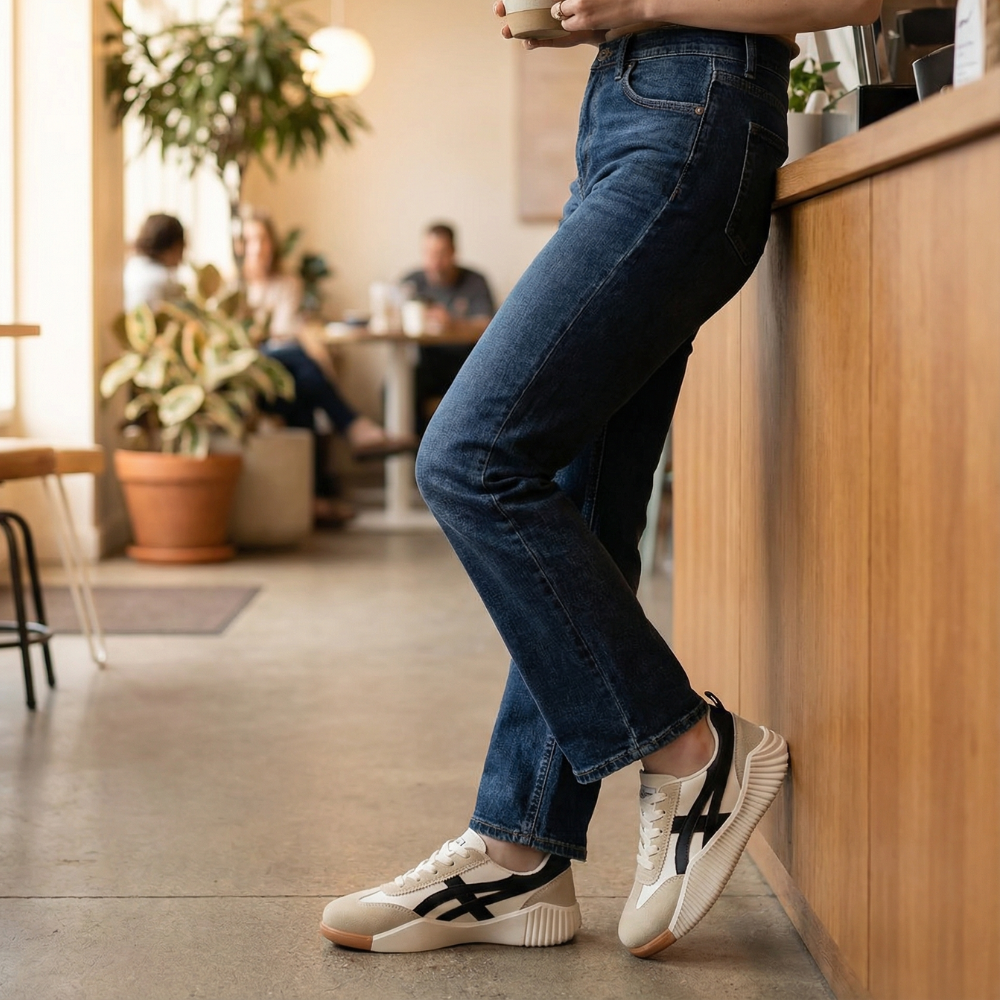 Stradia - Women's Retro Platform Sneakers for All Day Comfort