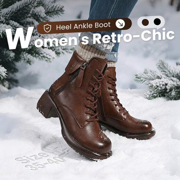 Vintara – Women's Fleece Lined Vintage Ankle Boots