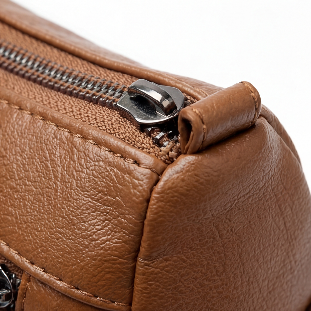 Caressa – Soft Leather Multi Pocket Crossbody Bag