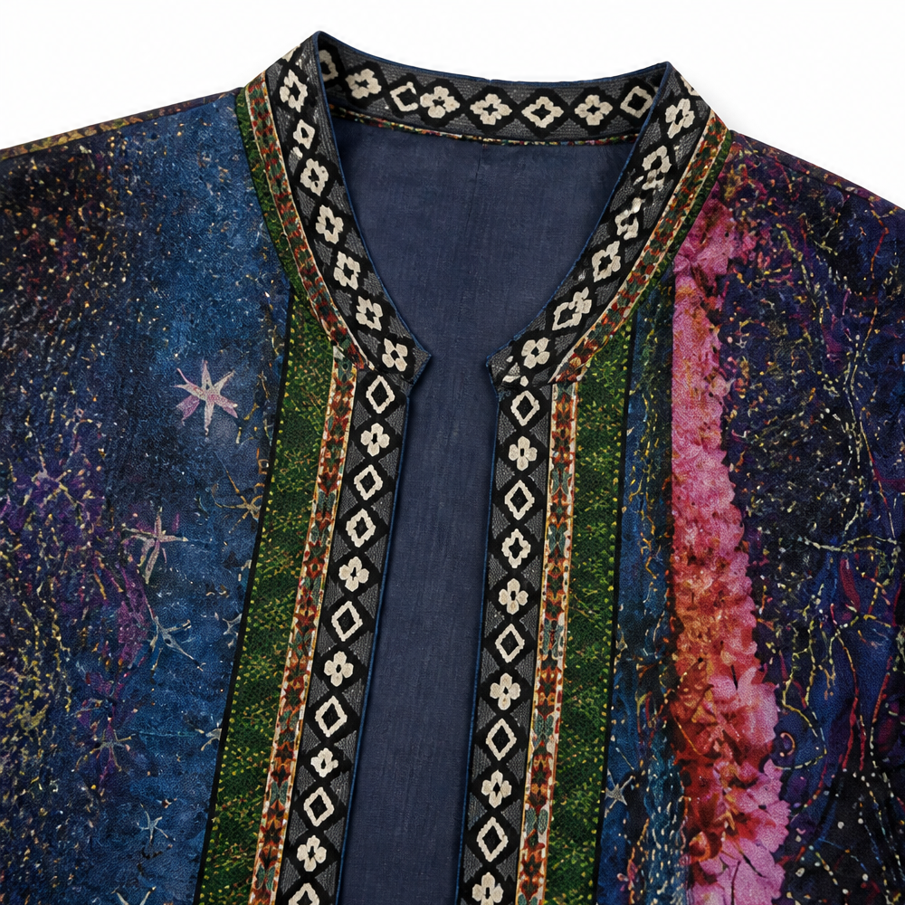 Patrice™ – Art-Print Open Jacket for Effortless Style