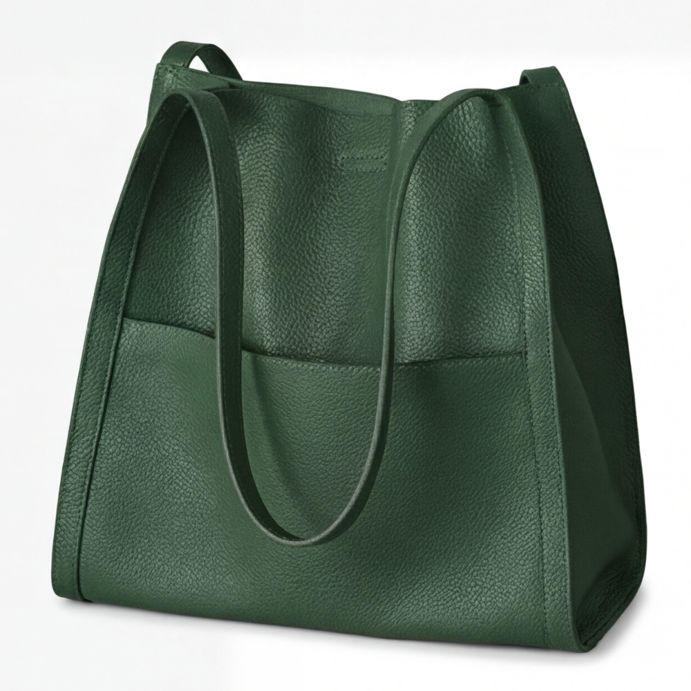Caressa - Soft Leather Multi Pocket Shoulder Bag