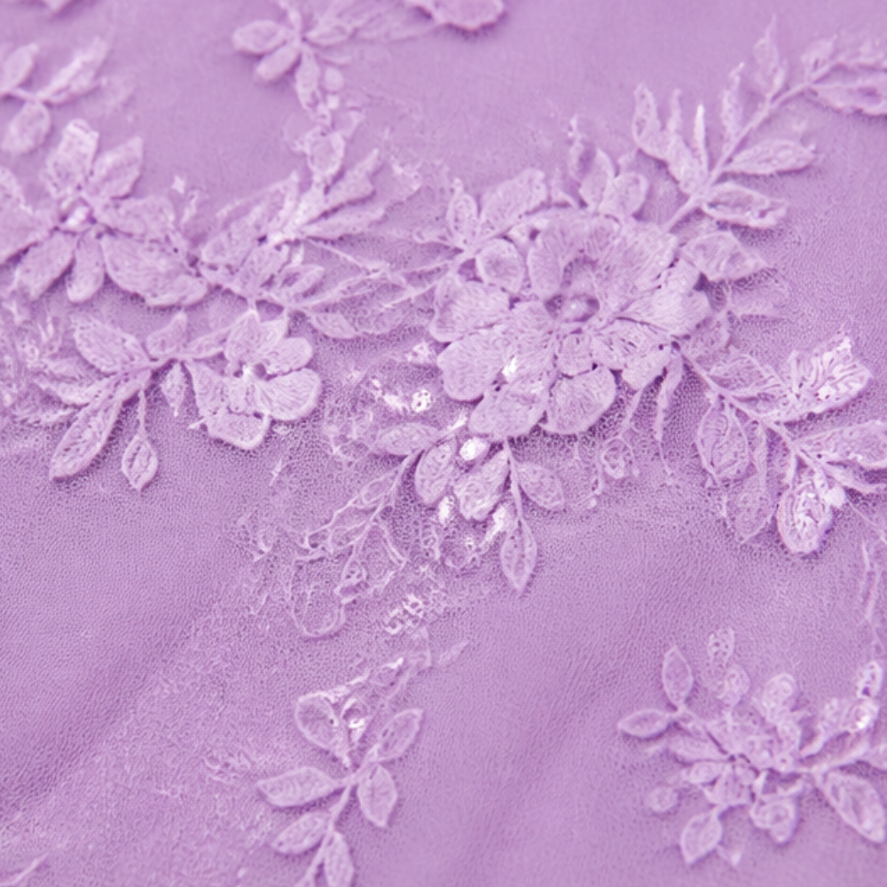 Lunavia – Women's Floral Lace Dress Set with Chiffon Shawl