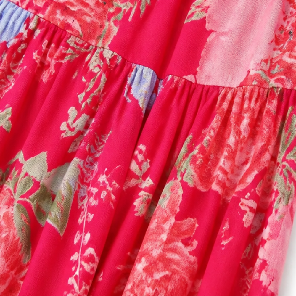 Minelda – Women's Flowing Floral Maxi Dress