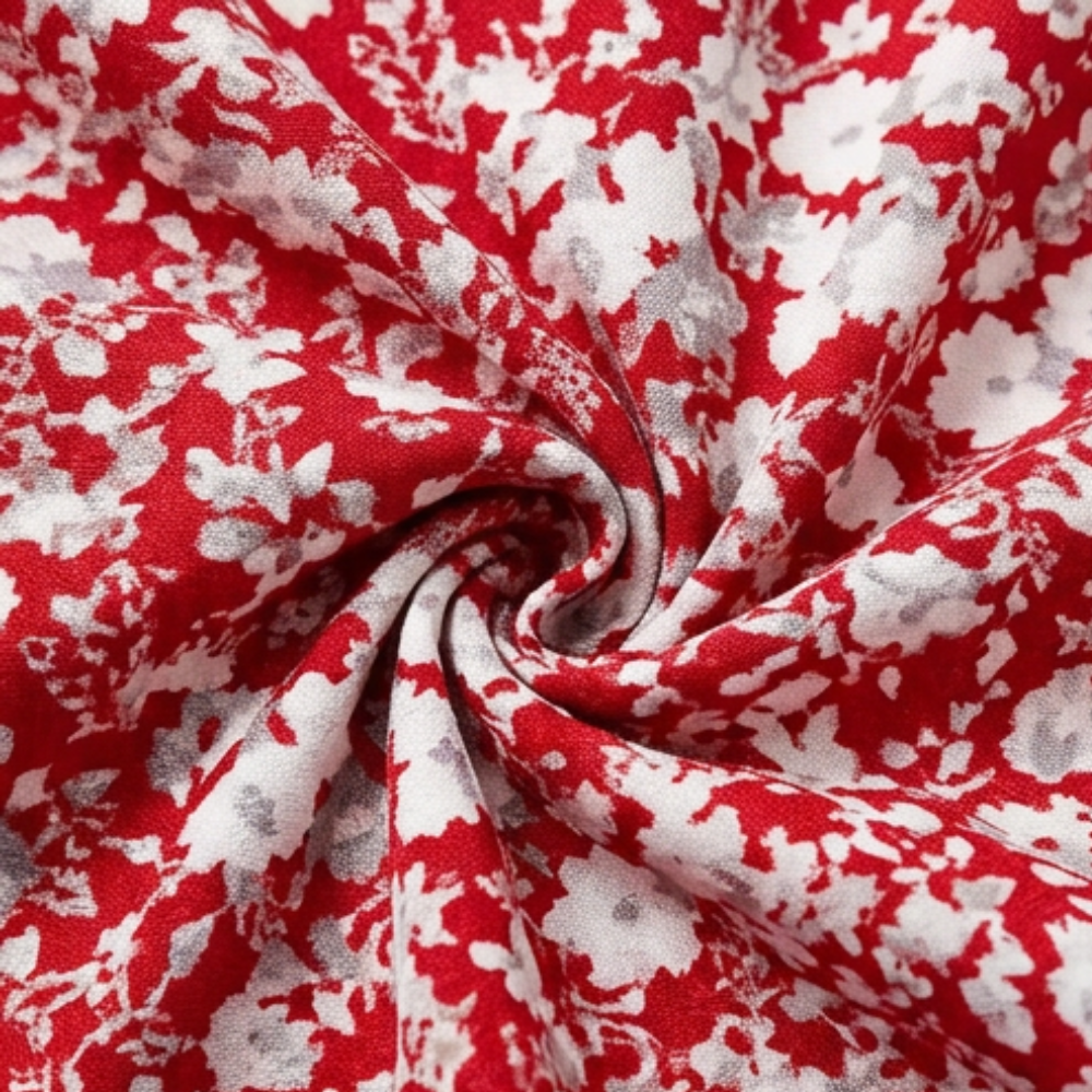 Veluna – Women's V-Neck Floral Dress with Pockets
