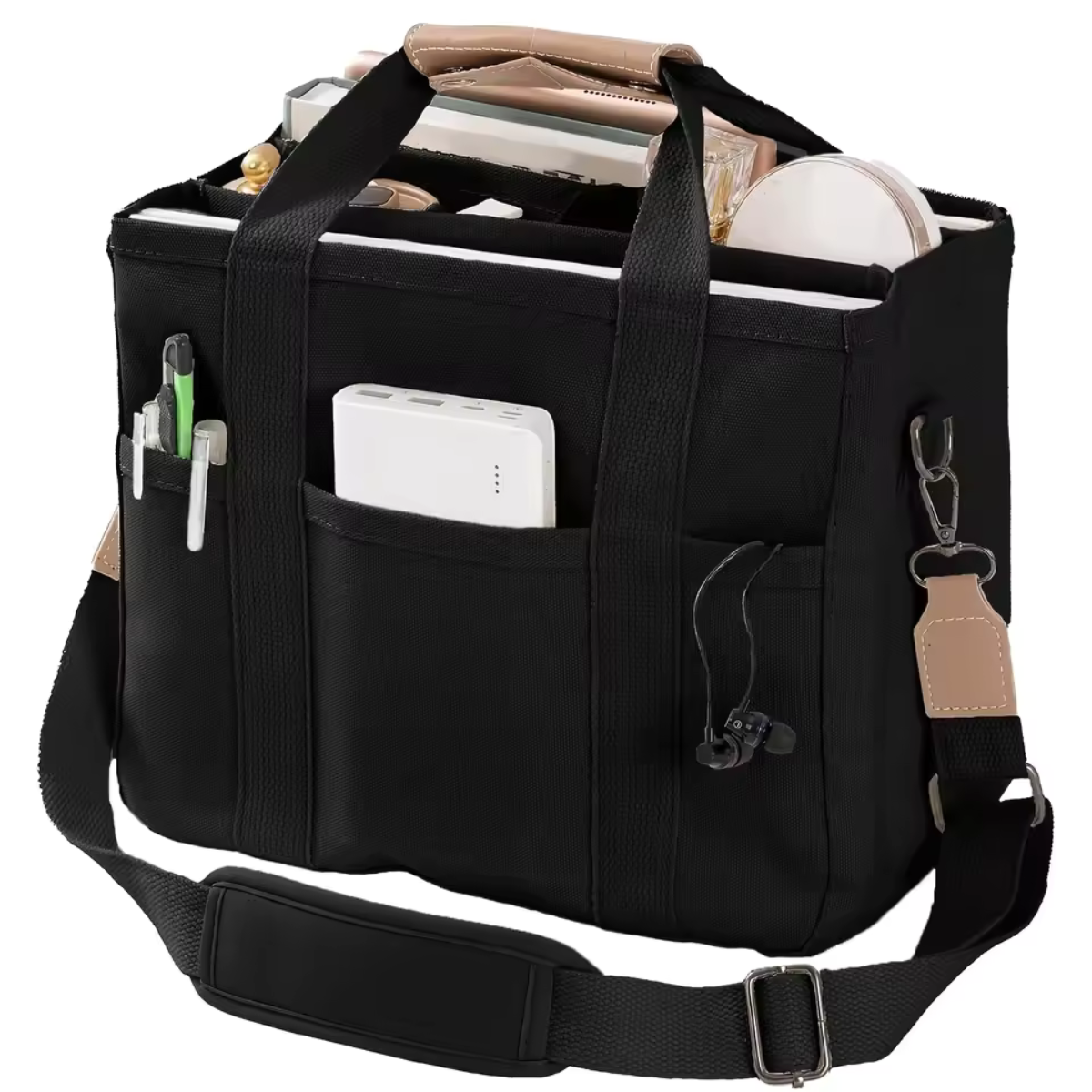 Hinari – Canvas Tote Bag with 5 Pockets