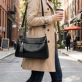 Carria - Soft Leather Crossbody With 3 Compartments