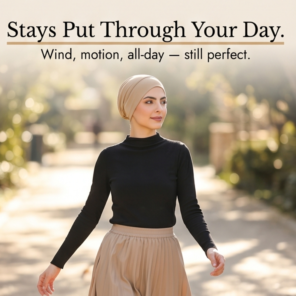 Solenna – Soft Stretch Turban Cap