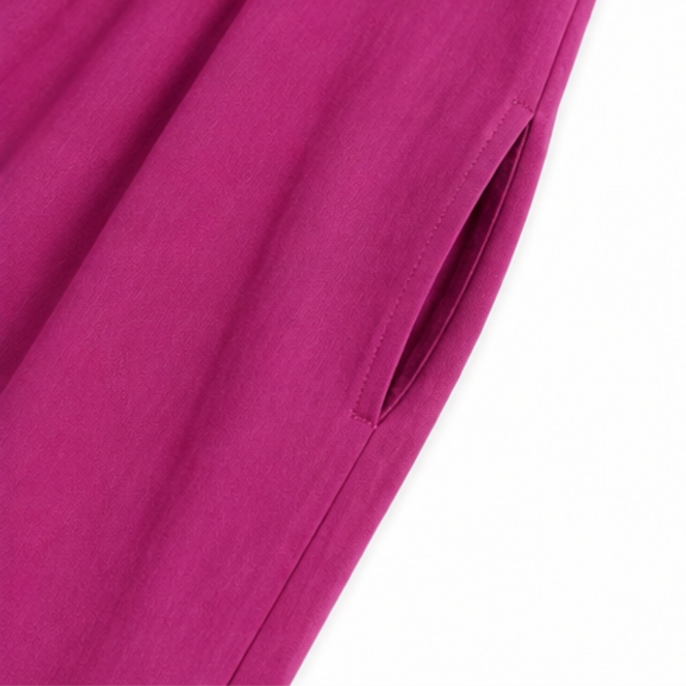 Wren – Women's Pin-Tuck Maxi Dress with Pockets