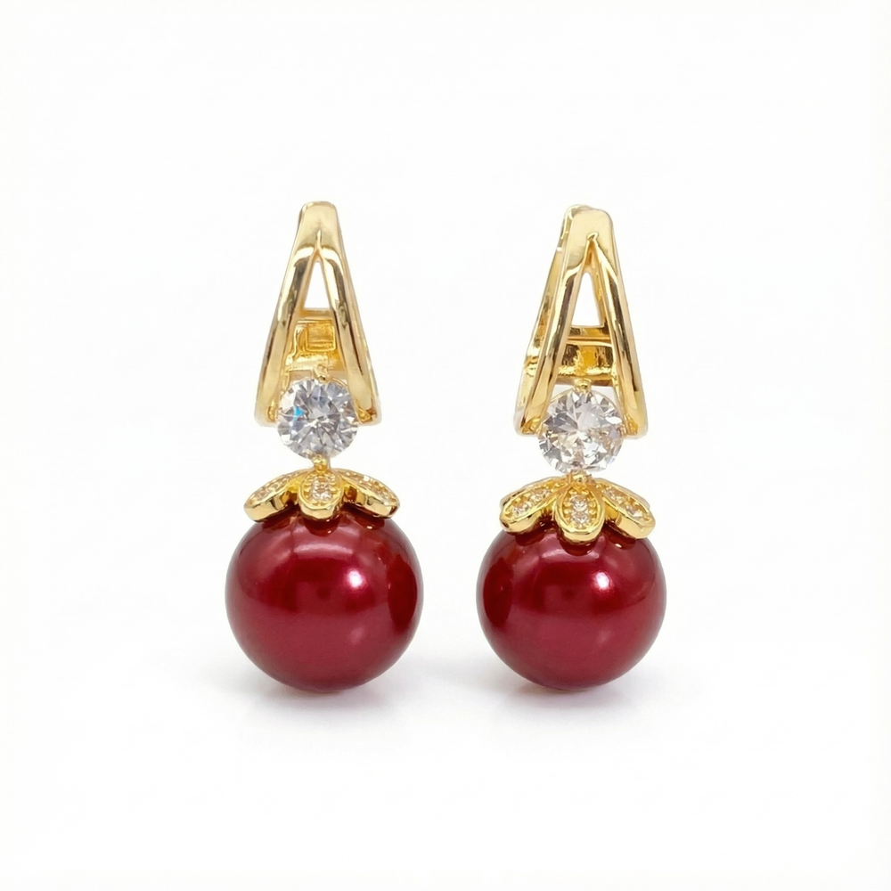 Lumara - Elegant Pearl Drop Earrings