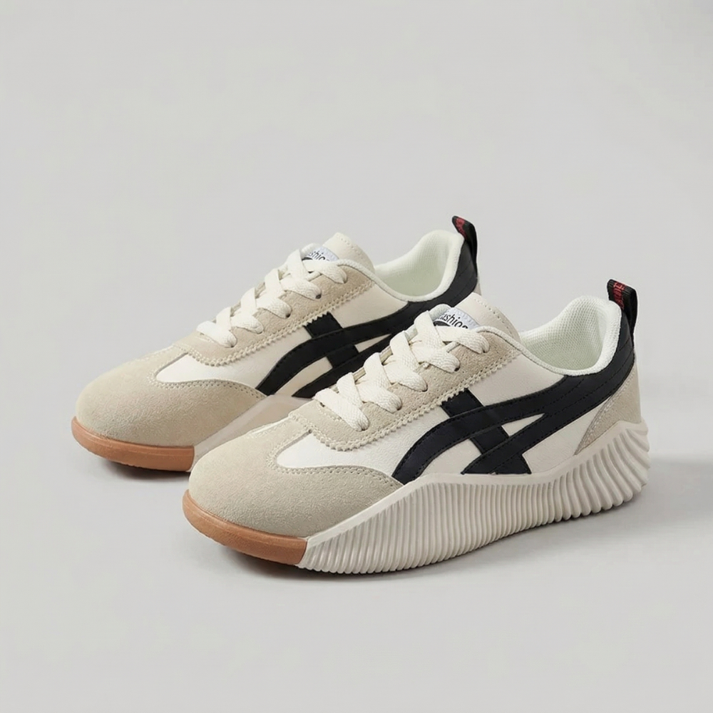 Stradia - Women's Retro Platform Sneakers for All Day Comfort