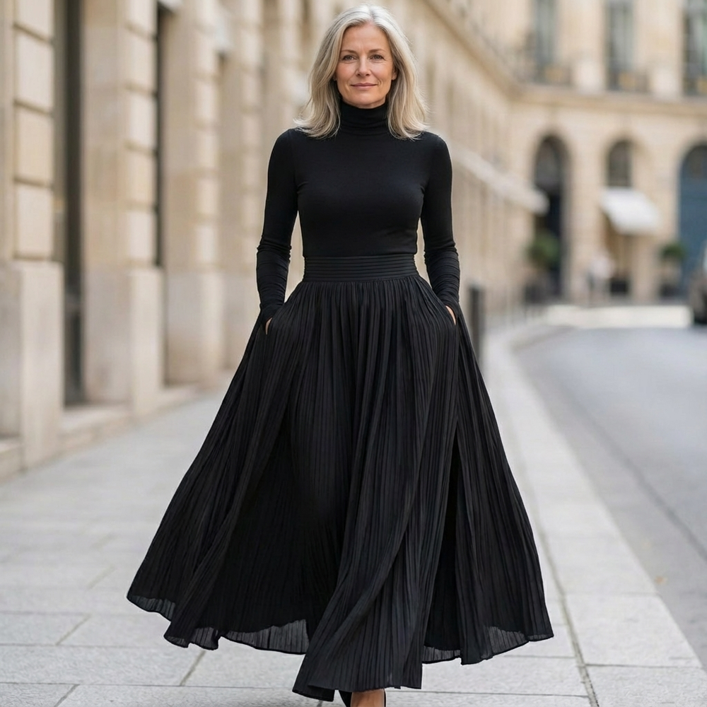 Linara - Women's High Waisted Maxi Skirt