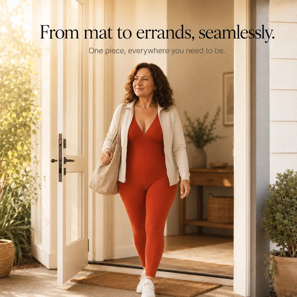 Snatura – Seamless V-Neck Shaping Jumpsuit for Yoga & Everyday Wear