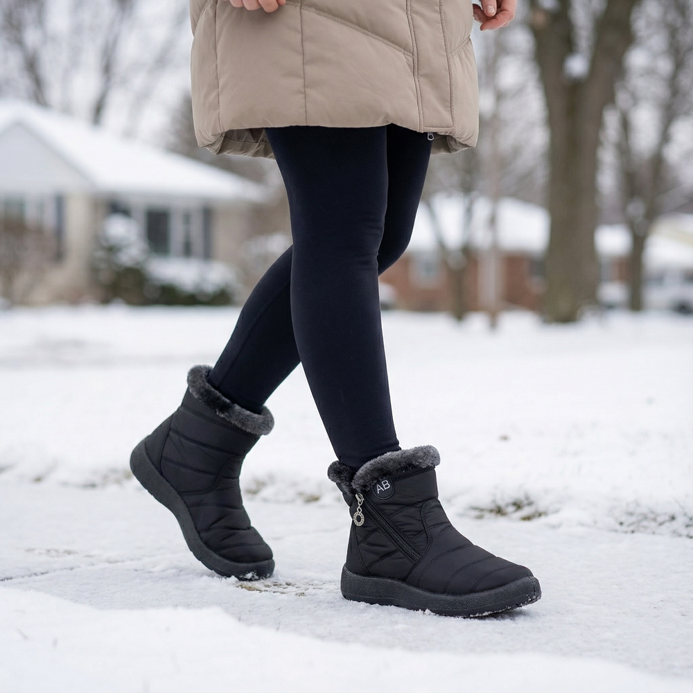 Frostiva - Fur Lined Winter Ankle Boots
