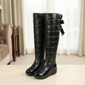 Velura - Women's fleece-lined over-the-knee boots