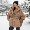 Cozevia – Women’s Quilted Hooded Jacket, Oversized Fit