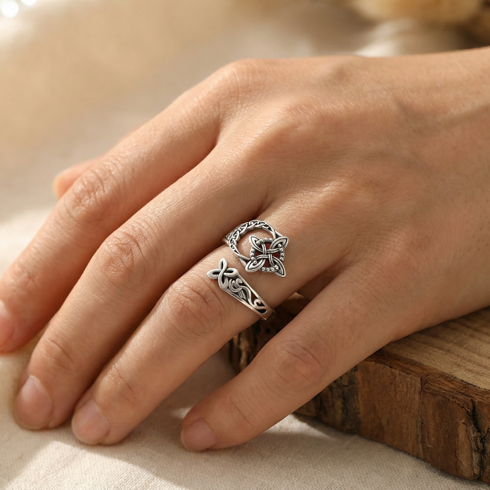 Keltara – Celtic Witches Protection Knot Ring