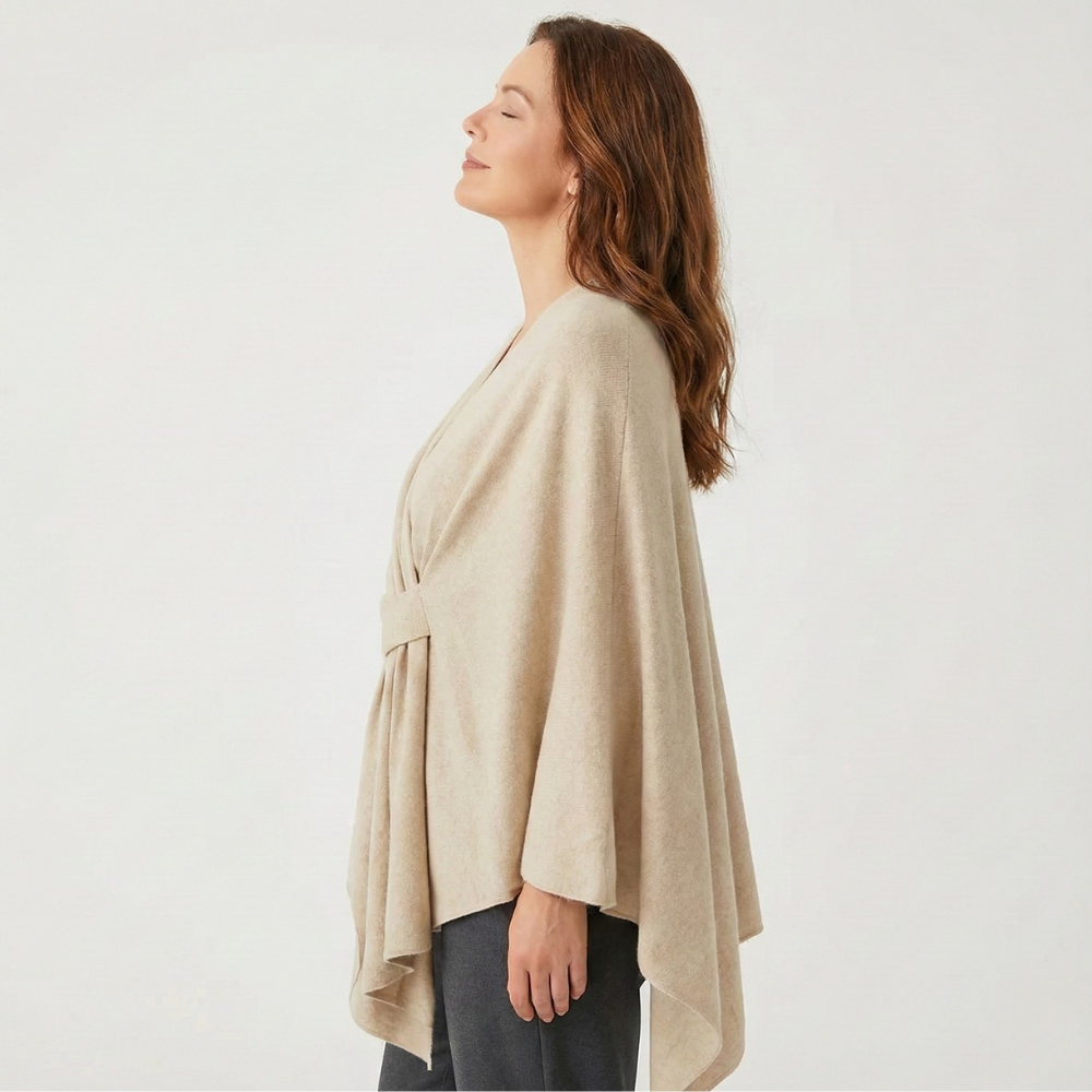 Aurelyn™ – Crossover Knit Wrap Shawl