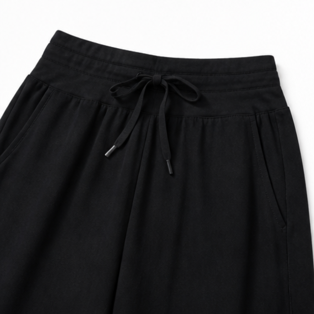Lunavia – Women's Wide-Leg Tulip-Hem Capri Pants with Pockets