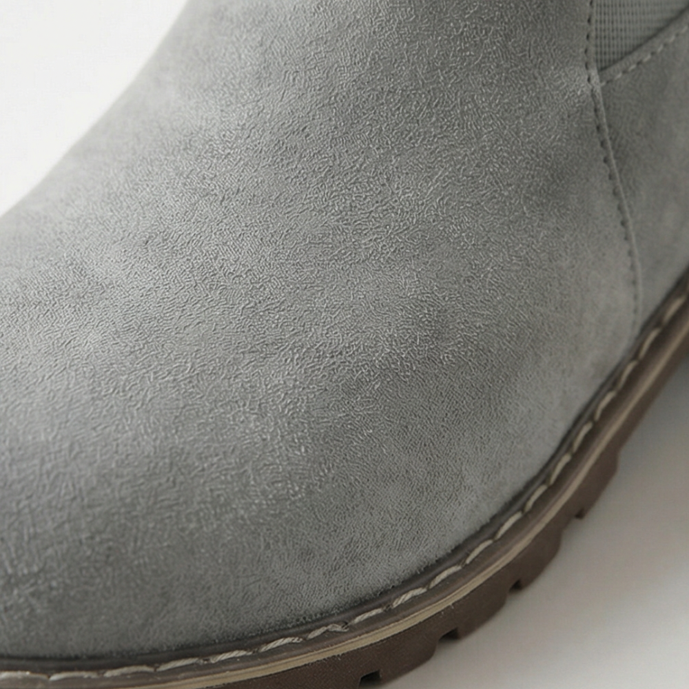 Stridella – Women's Suede-Look Buckle Ankle Booties