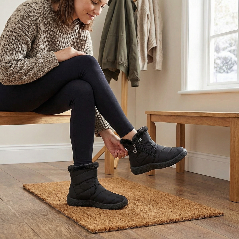 Frostiva - Fur Lined Winter Ankle Boots