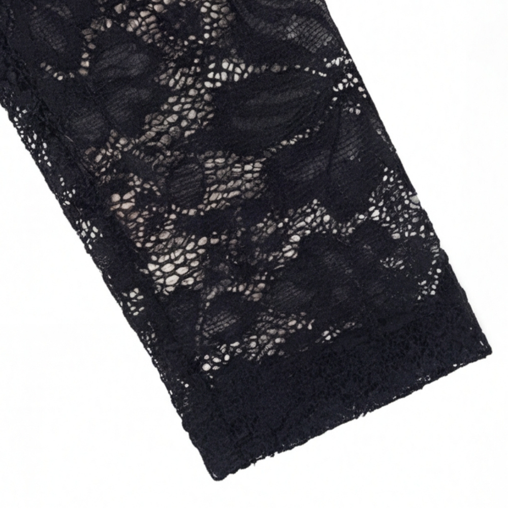 Noirelle – Lace Bodycon Mini Dress with Wrap Skirt Detail