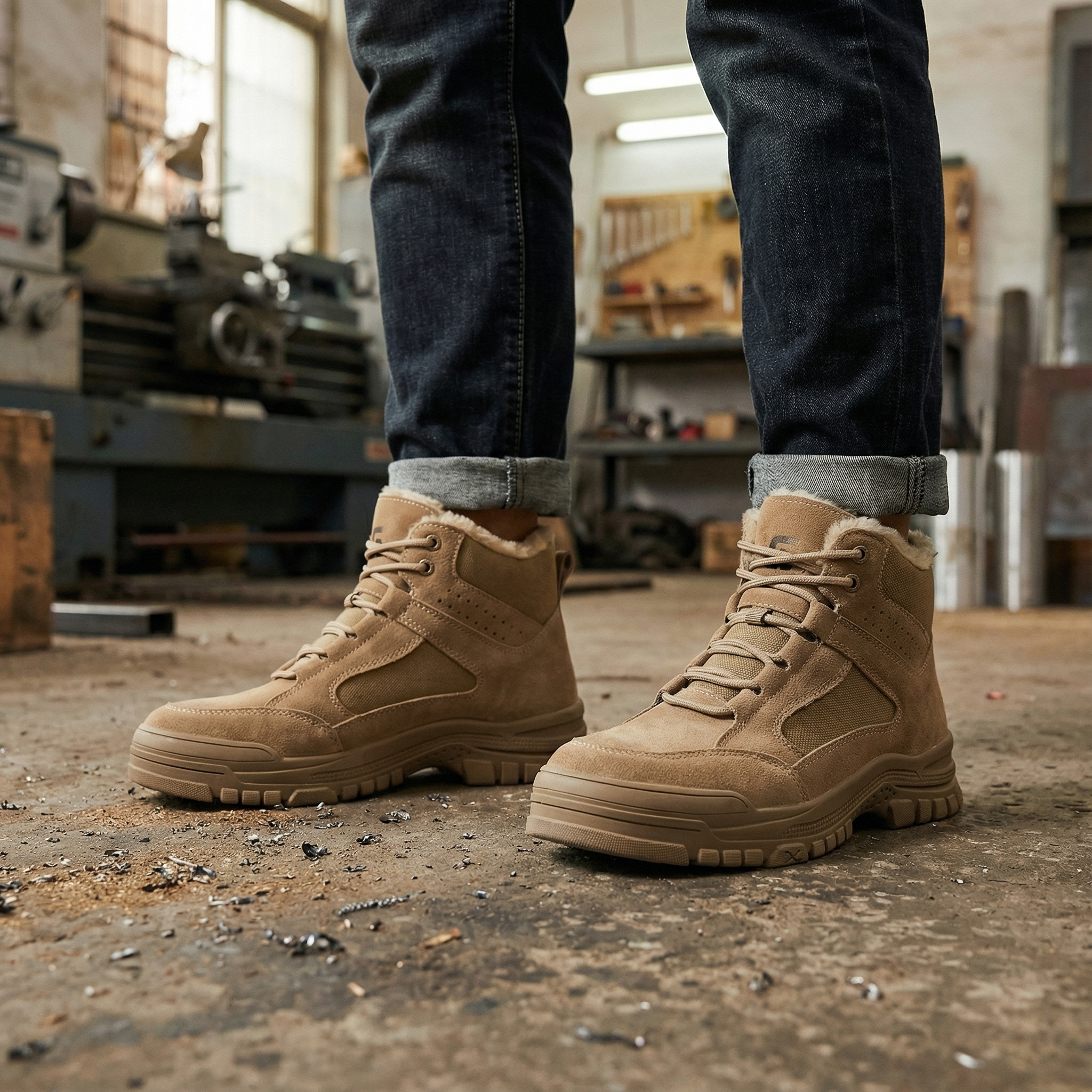 Ironwarm - Fur-Lined Steel Toe Work Boots