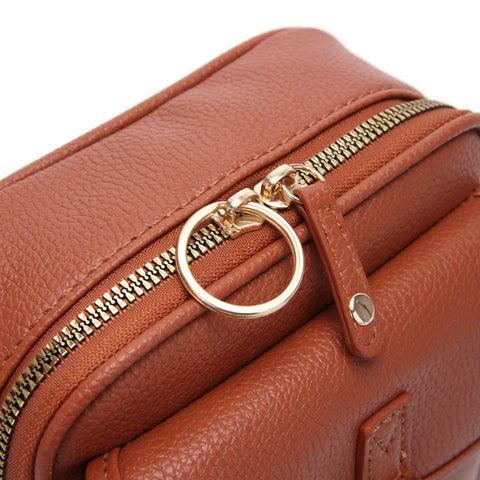 Veletto – Double Pocket PU Leather Crossbody Bag