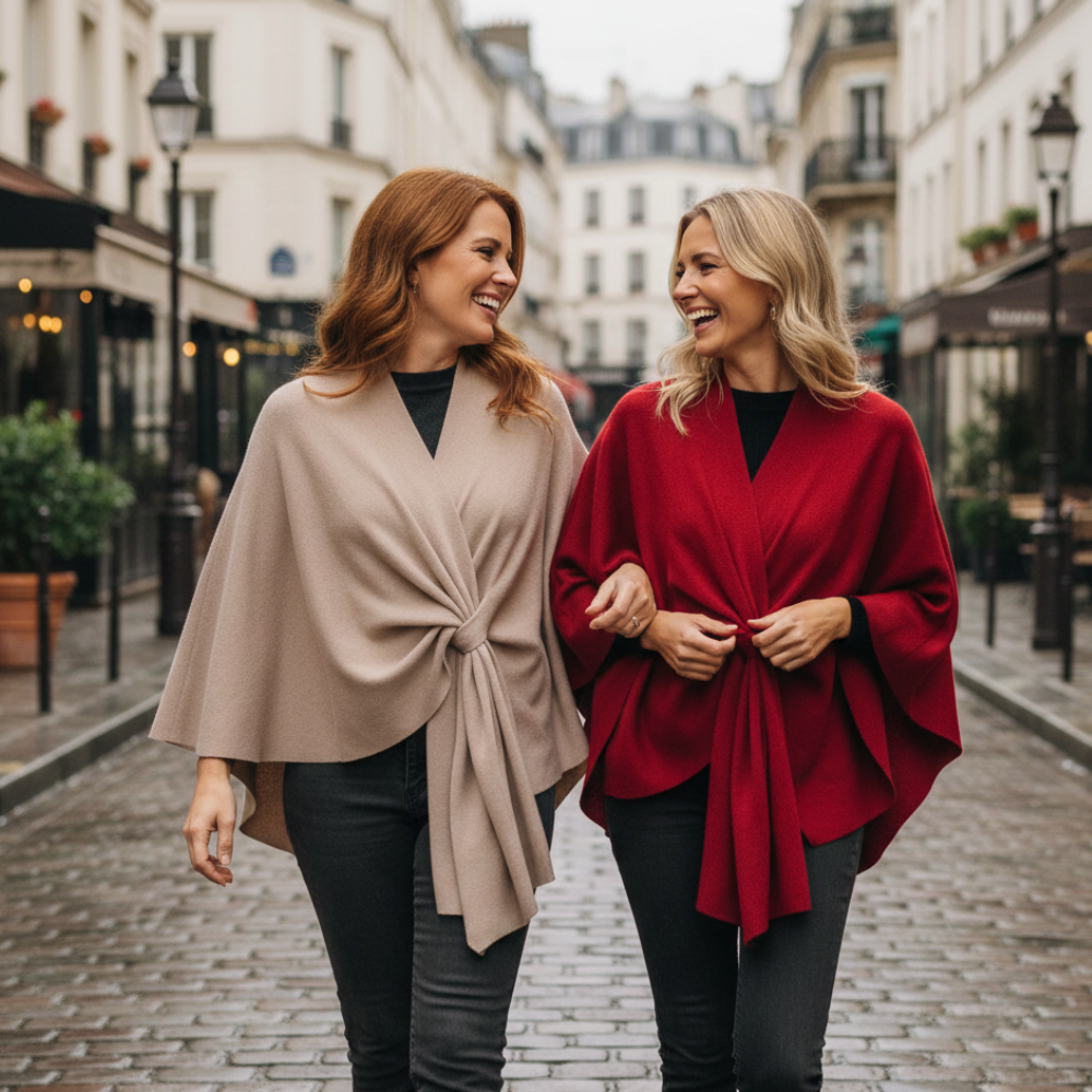 Aurelyn™ – Crossover Knit Wrap Shawl