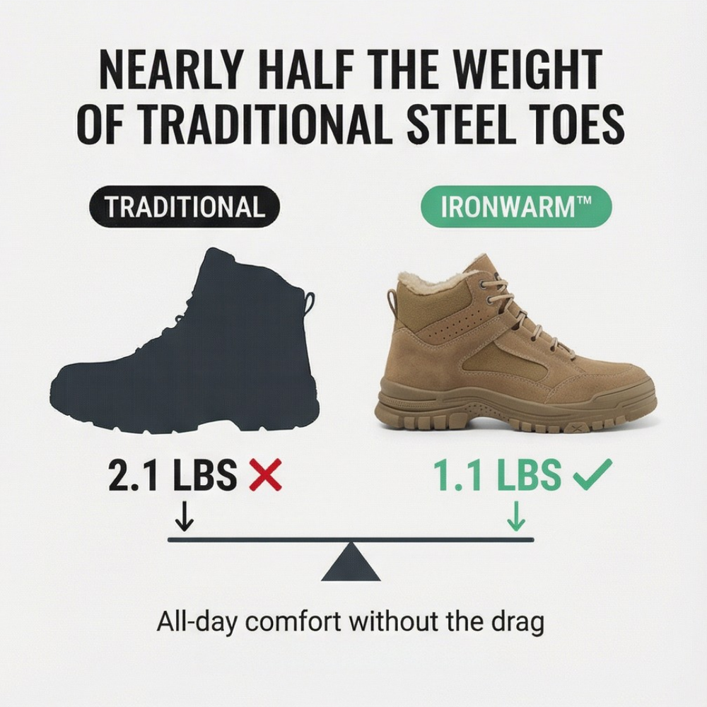 Ironwarm - Fur-Lined Steel Toe Work Boots