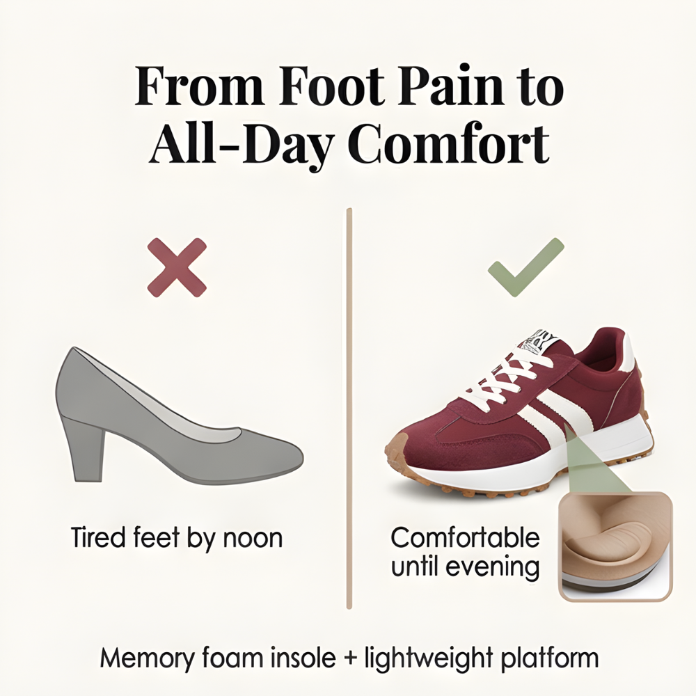 Velora - Retro Suede Sneakers for All Day Comfort