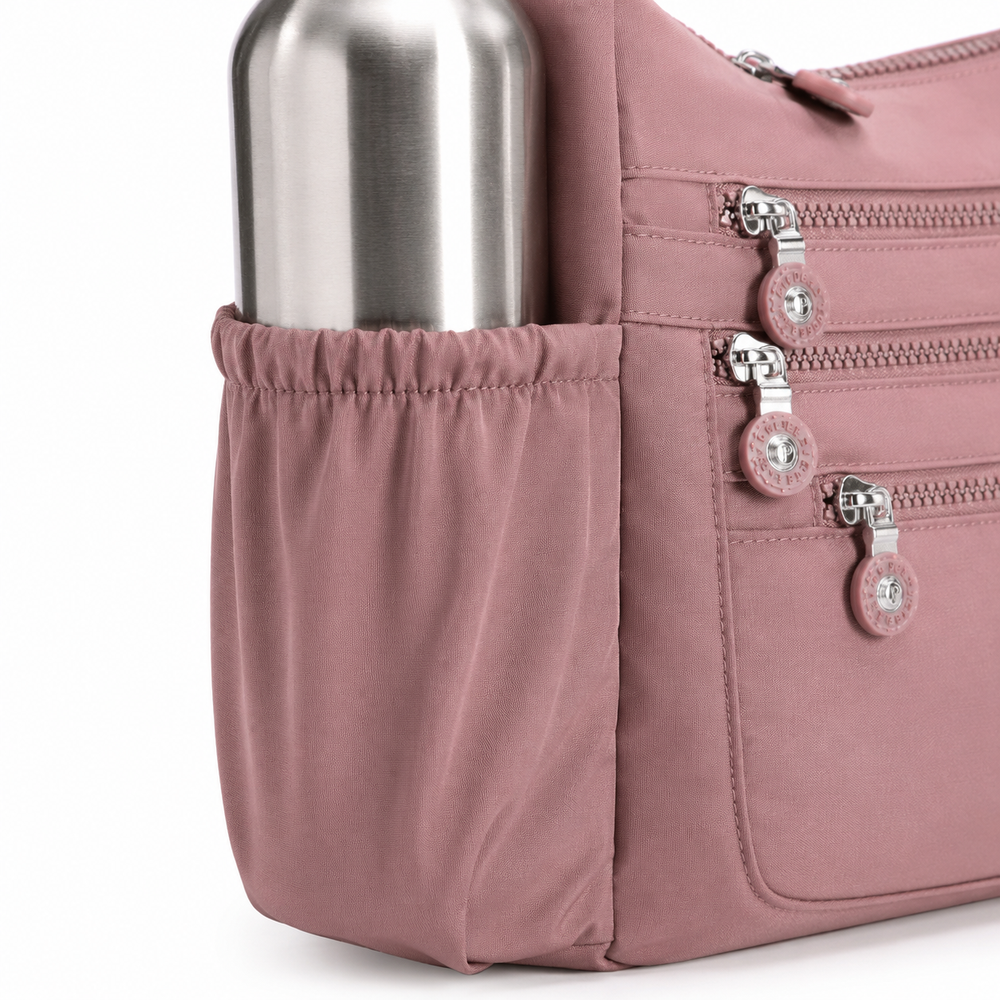 Pockela – Lightweight Nylon Crossbody Bag with 6 Pockets