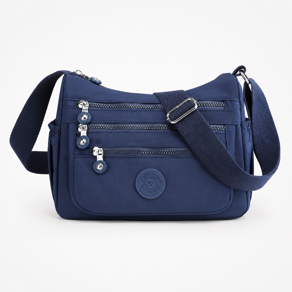 Pockela – Lightweight Nylon Crossbody Bag with 6 Pockets