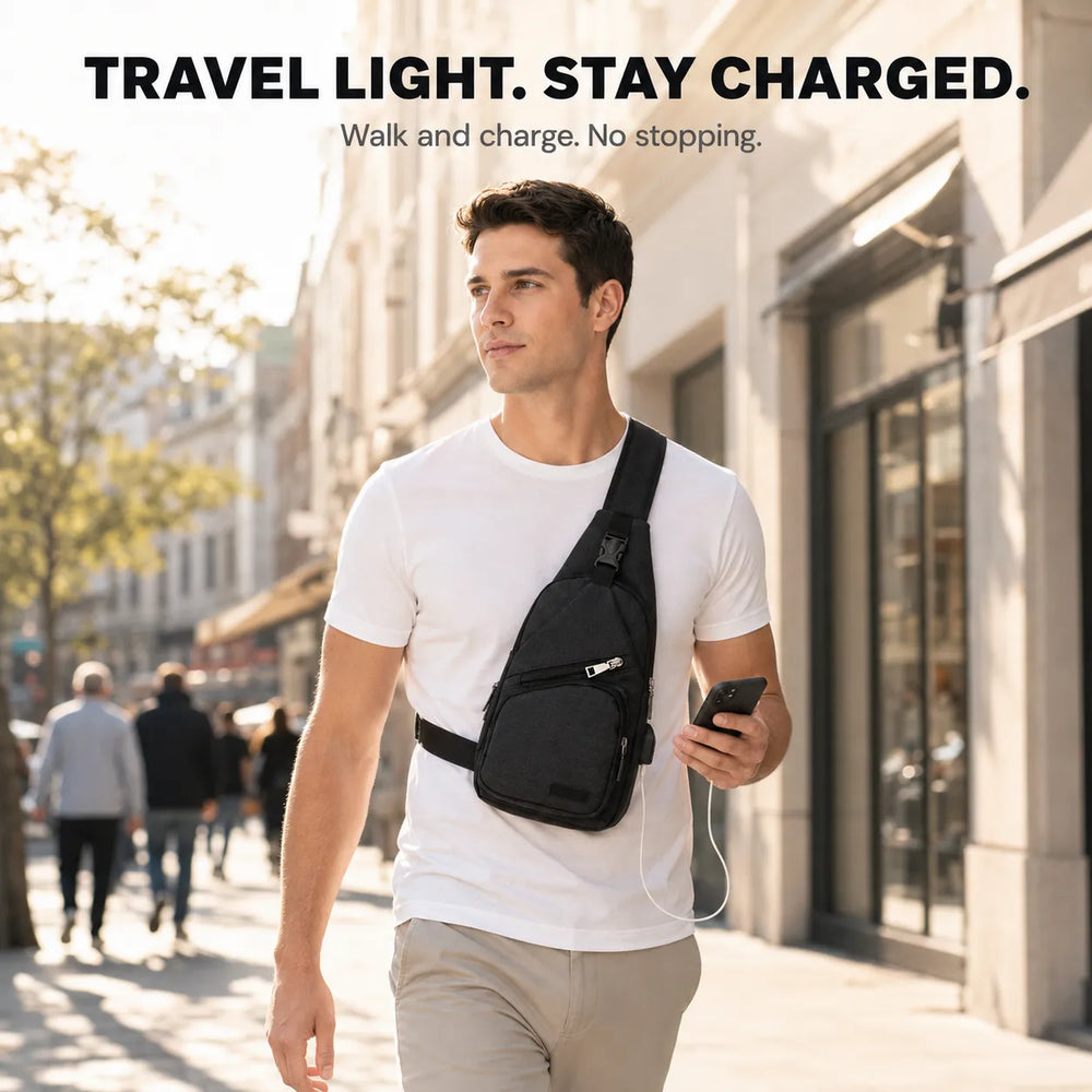 Slynx – Crossbody Sling Bag with USB Charging Port