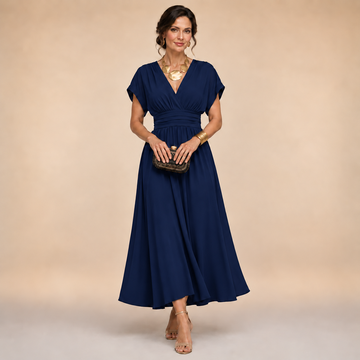 Amelia Wrap Midi Dress