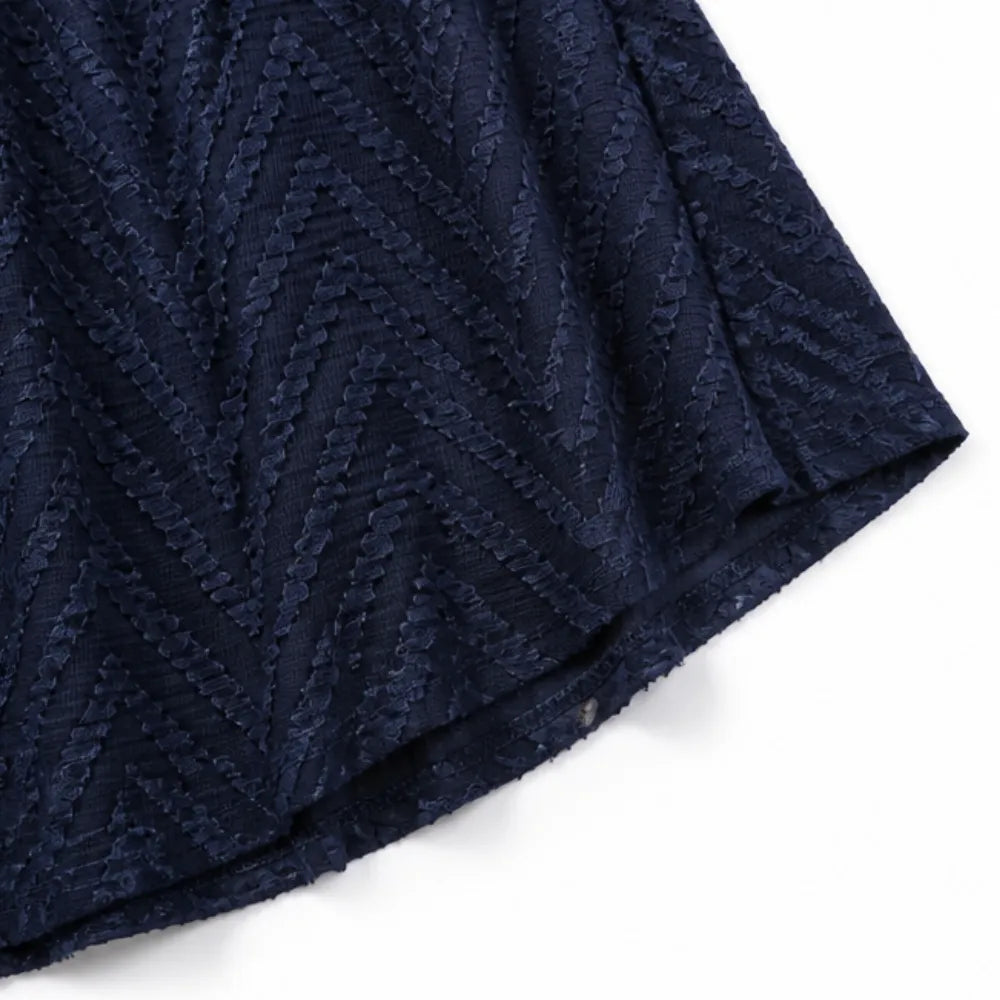 Solène – Crochet V-Neck Flutter Sleeve Summer Dress