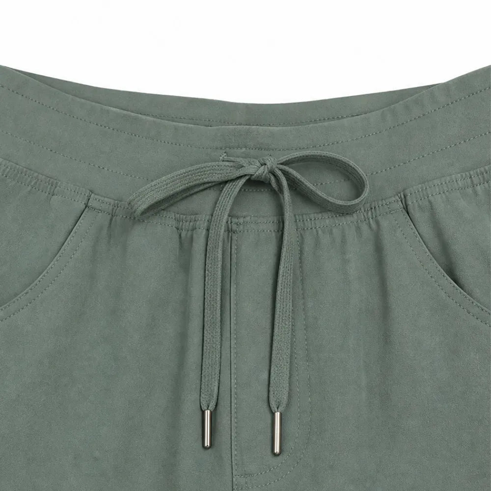 Brevelle – Quick-Dry Cargo Shorts for Women with 6 Pockets and Drawstring Waist
