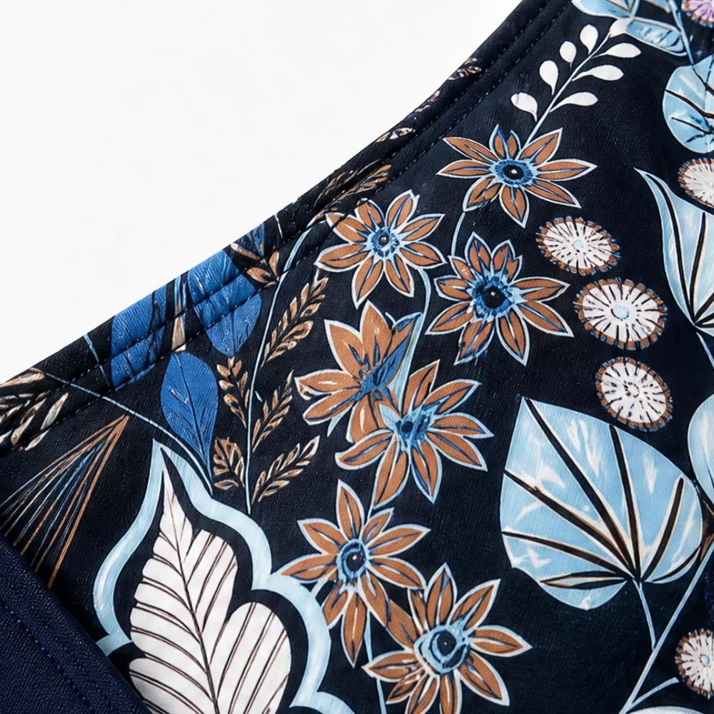 Marella – Contrast Wrap Floral High-Waist Bikini Set for Women