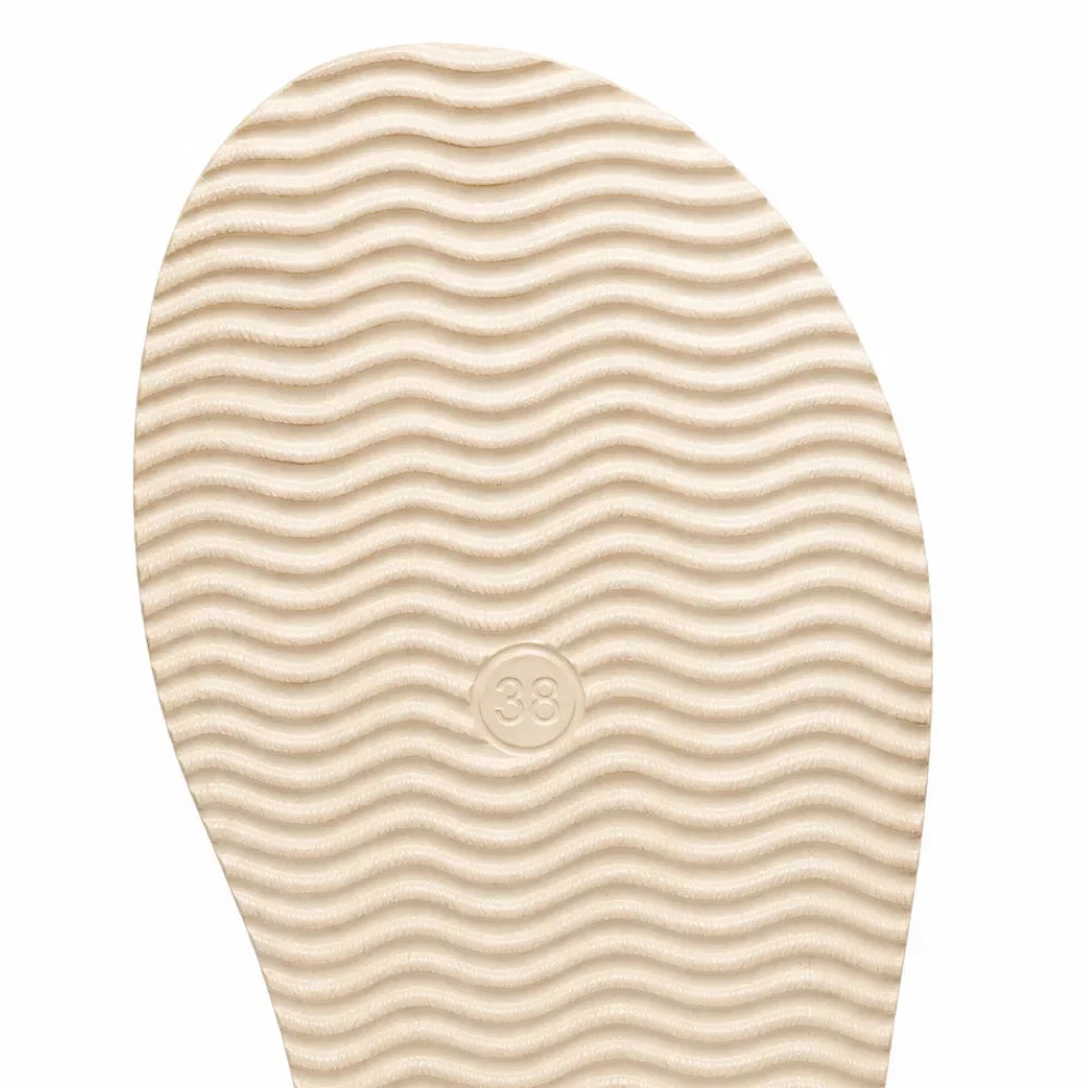 Solara – Woven Strap Platform Flip Flops for Women, Non-Slip Summer Sandals