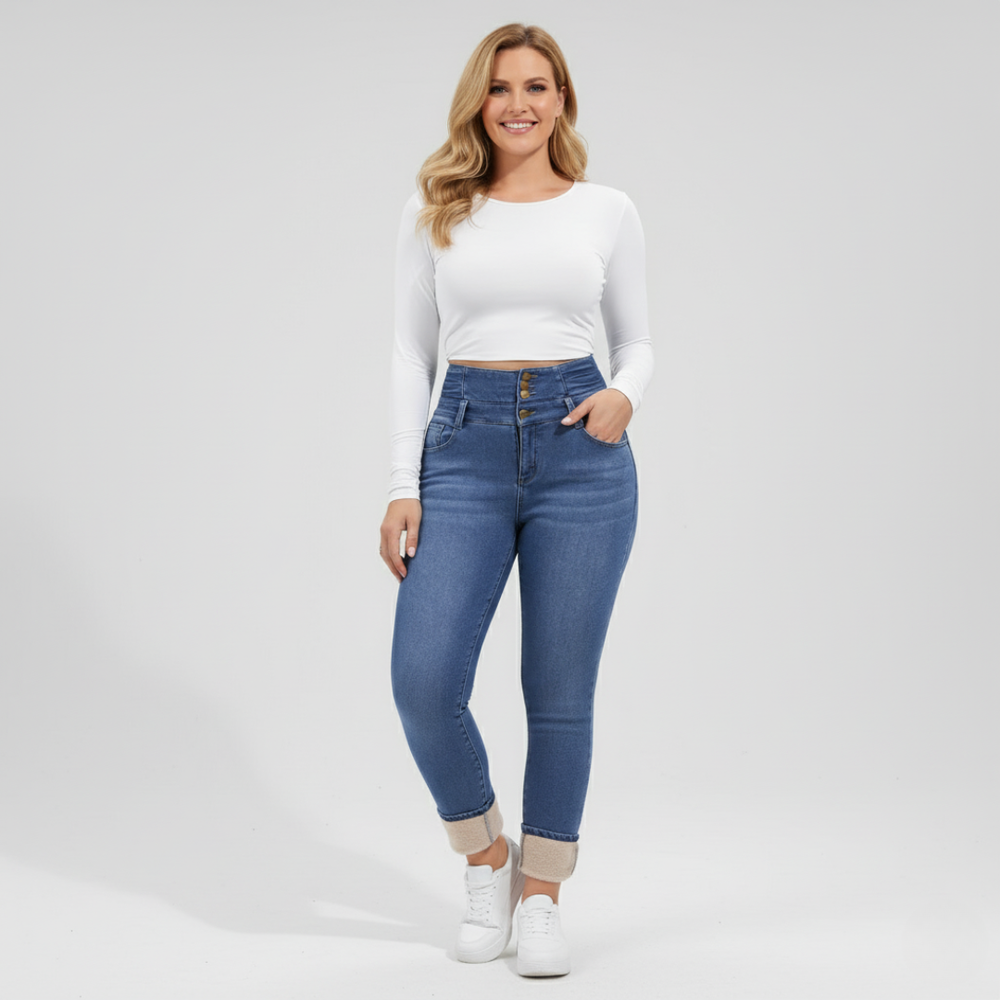 ThermoLyn – Women’s Fleece-Lined Winter Denim Jeans