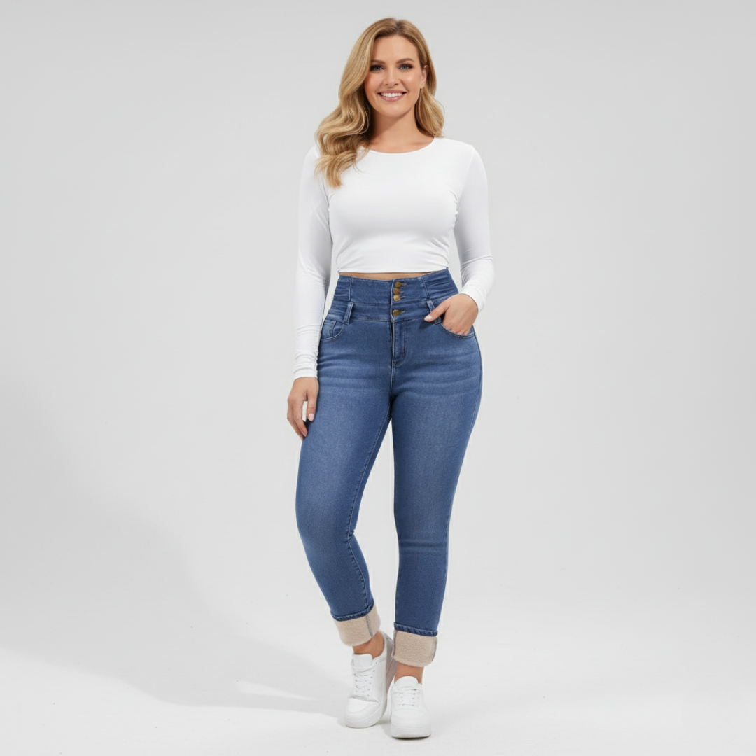 ThermoLyn – Women’s Fleece-Lined Winter Denim Jeans