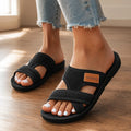 Breezely – Breathable Mesh Slide Sandals for Wide Feet, Open Toe Comfort